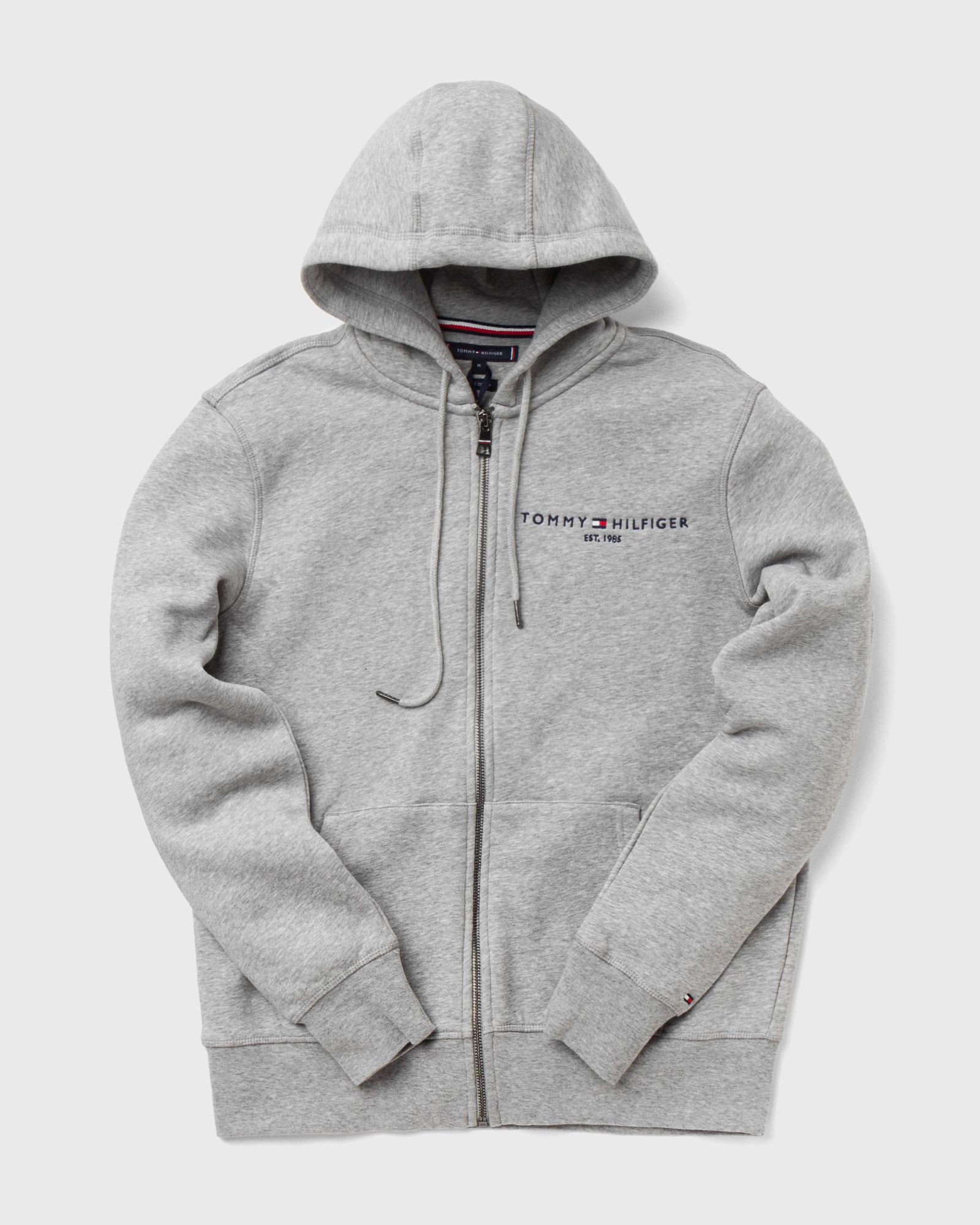 TOMMY LOGO ZIP THROUGH HOODIE