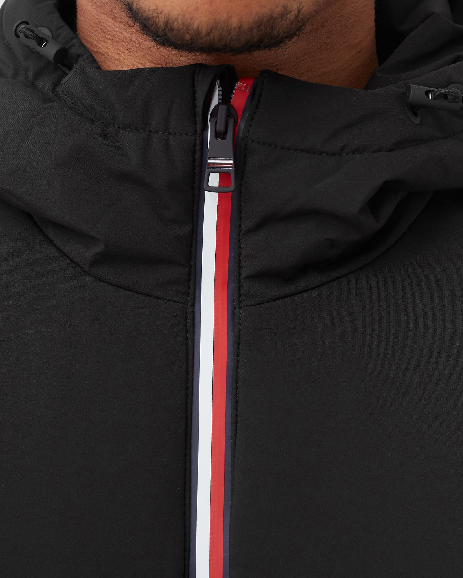 MIX MEDIA HOODED JACKET