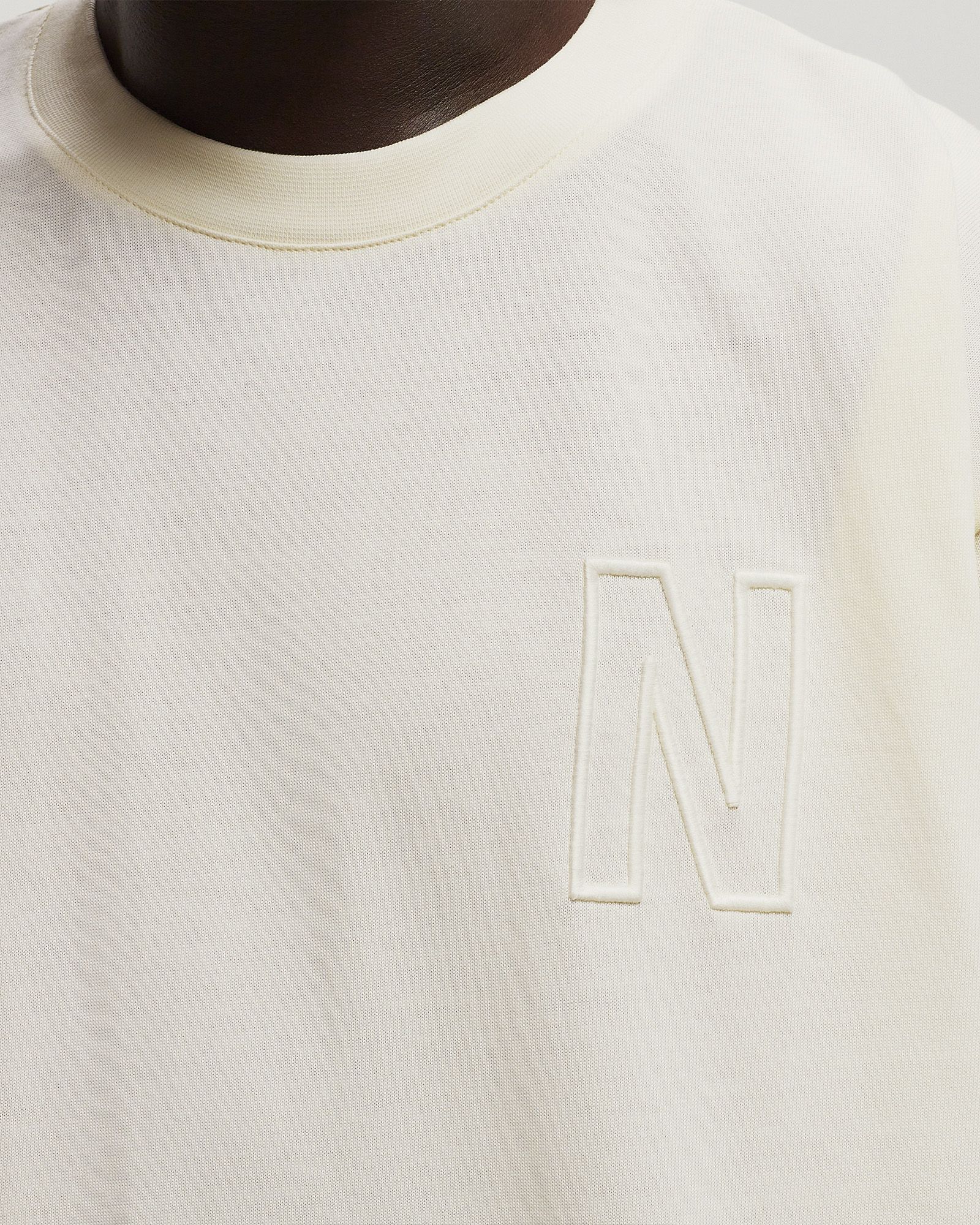 Simon Loose Organic Heavy Jersey N Logo T-Shirt