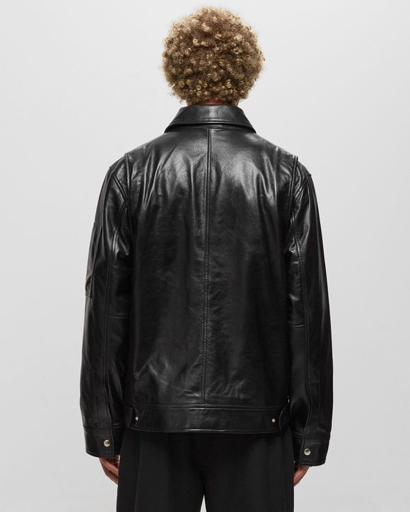 極美品⭐️VALENTINO ノーカラージャケット ジップアップ ブラック 8 尾州カラミ セットアップジャケット[品番：NICW0004378]｜NICOLE