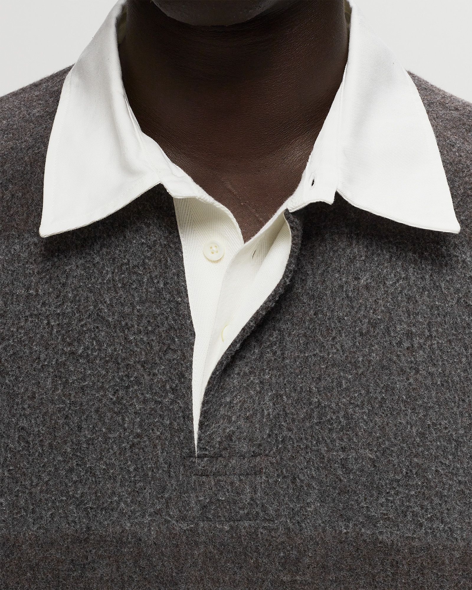 Ruben Brushed Jersey Rugby LS Polo