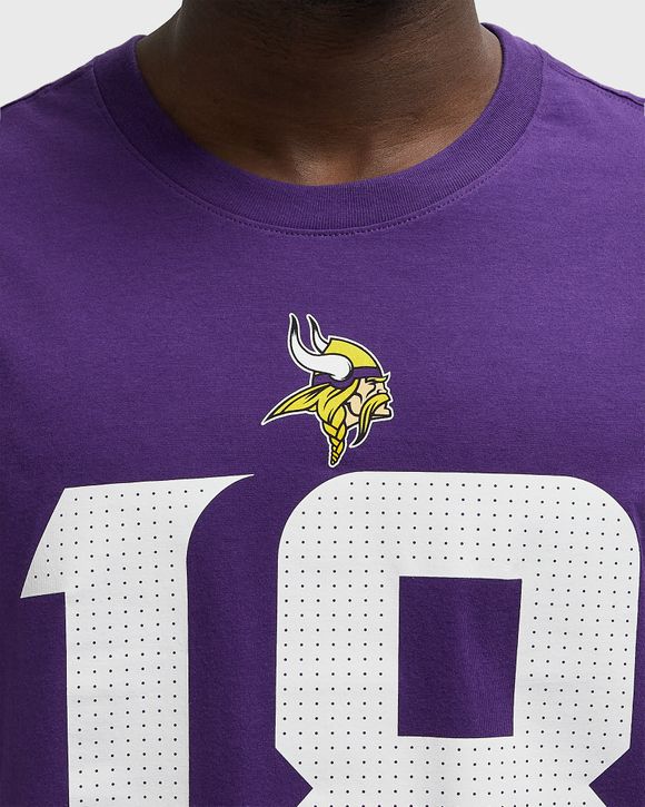 NFL Minnesota Vikings Name and Number T-Shirt Justin Jefferson 18