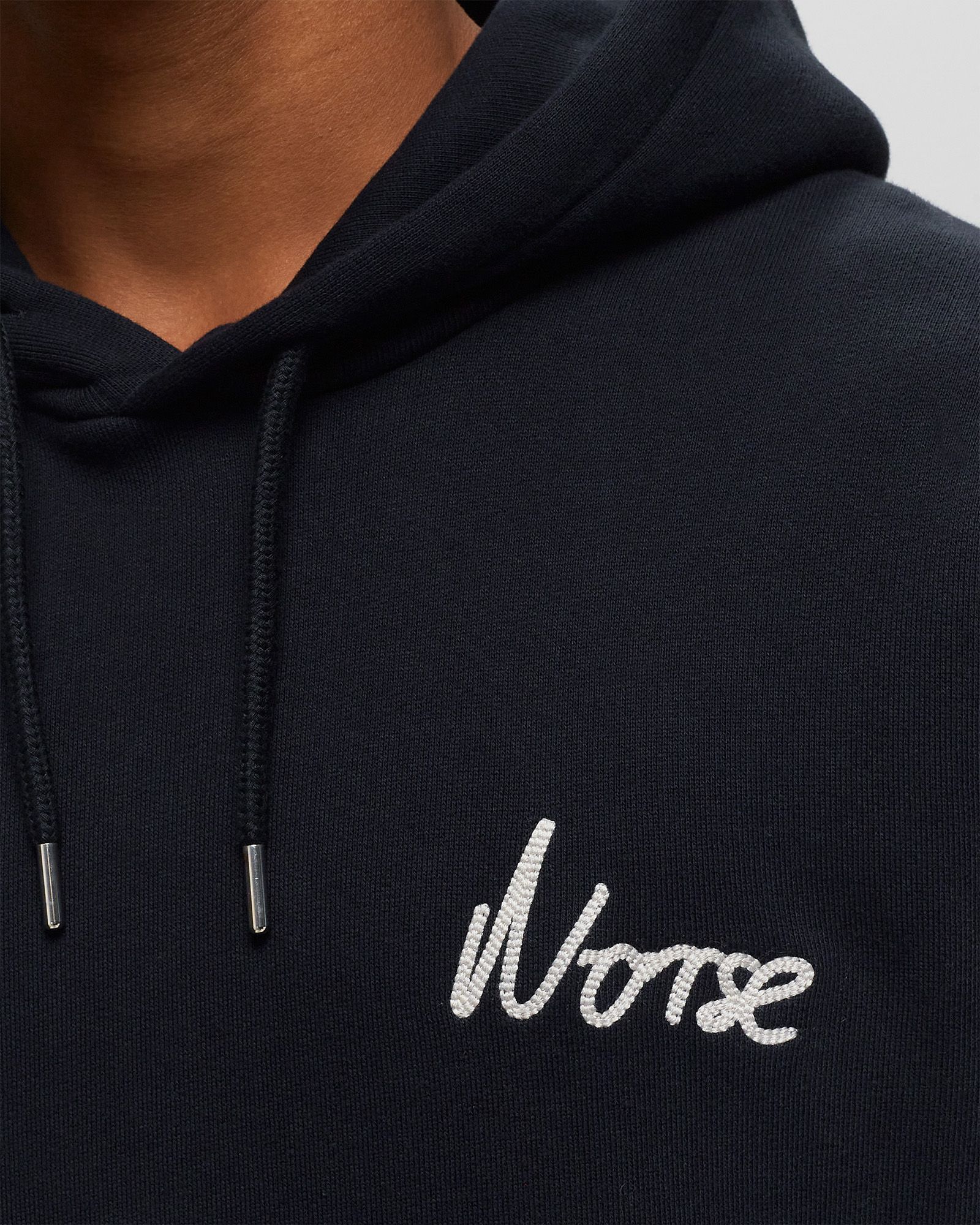 Arne Relaxed Organic Chain Stitch Logo Hoodie