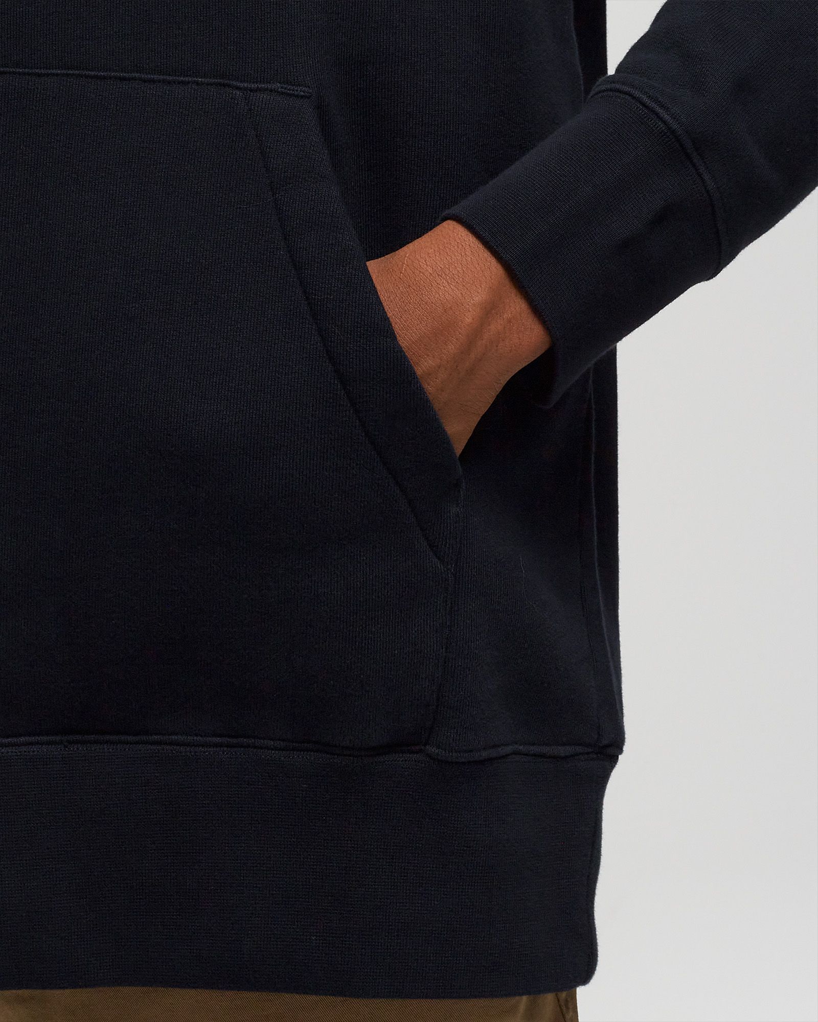 Arne Relaxed Organic Chain Stitch Logo Hoodie