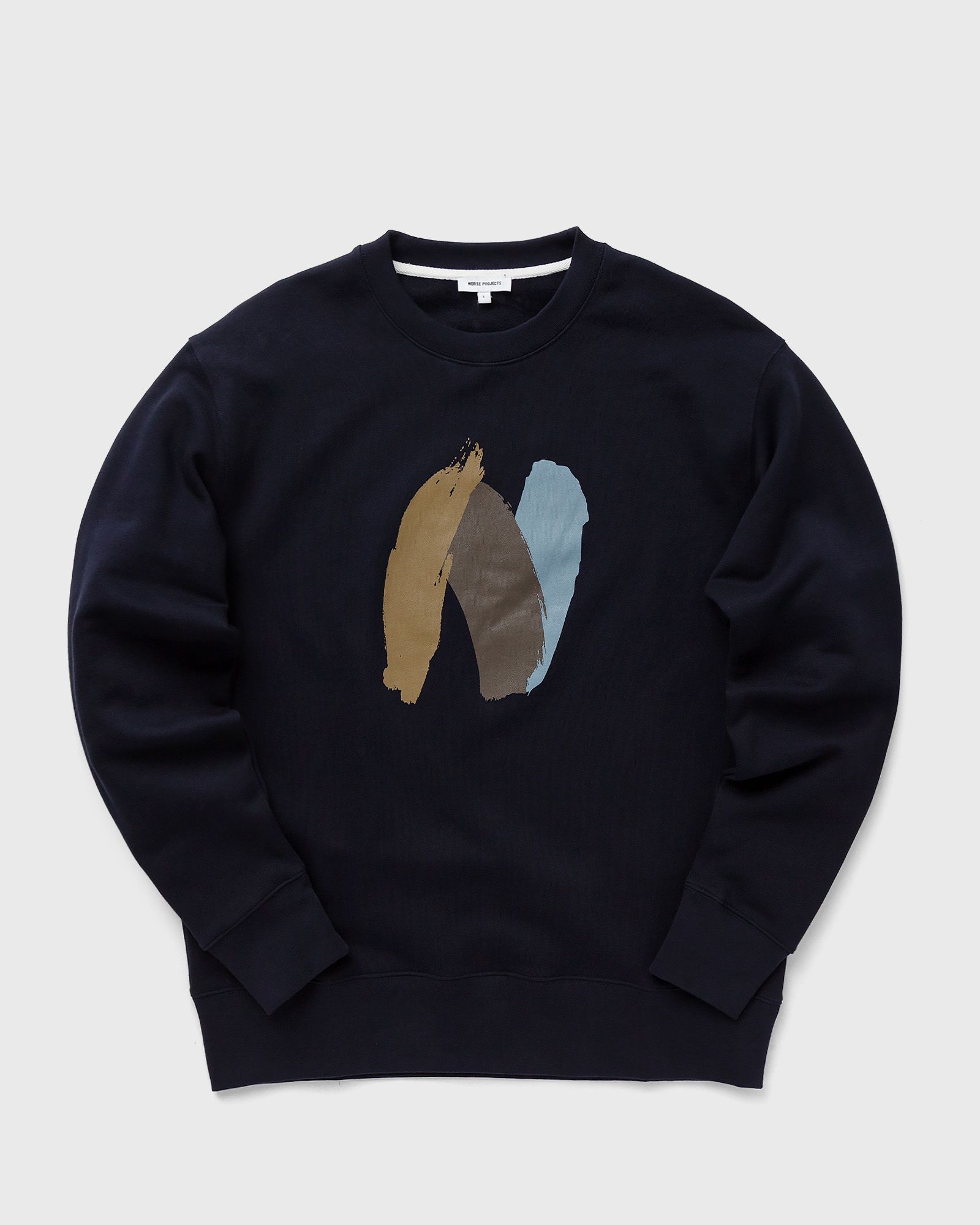 Arne Relaxed Organic Brush N Logo Sweatshirt