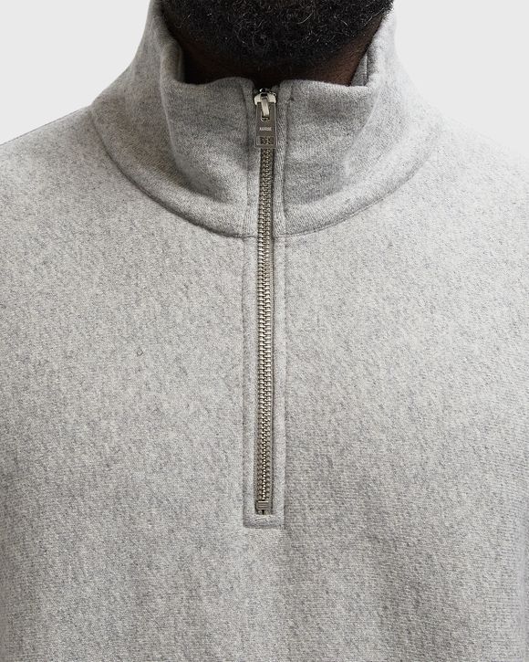 Ketel Relaxed Cotton Wool Half Zip Sweatshirt