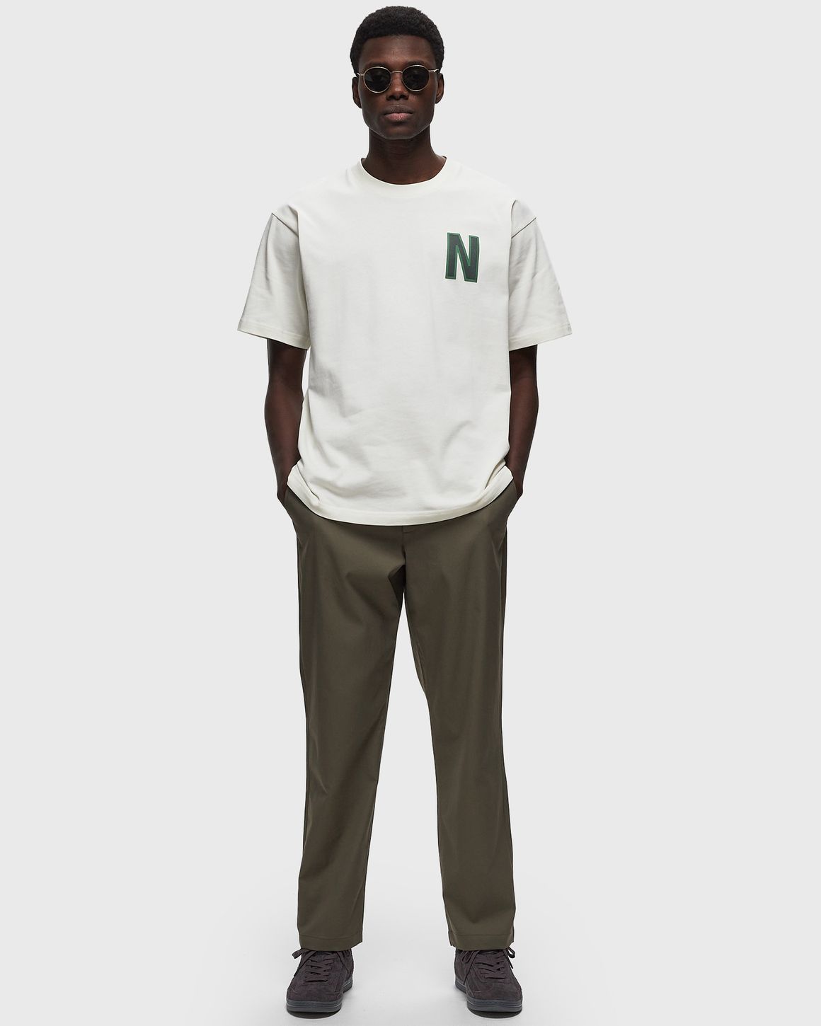 Norse Projects Ezra Relaxed Solotex Twill Trouser Green Norse Projects Ezra Relaxed Solotex Twill Trouser Green