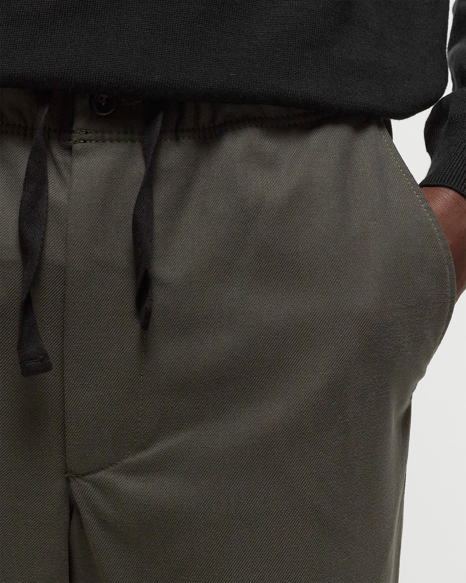 Ezra Relaxed Cotton Wool Twill Trouser