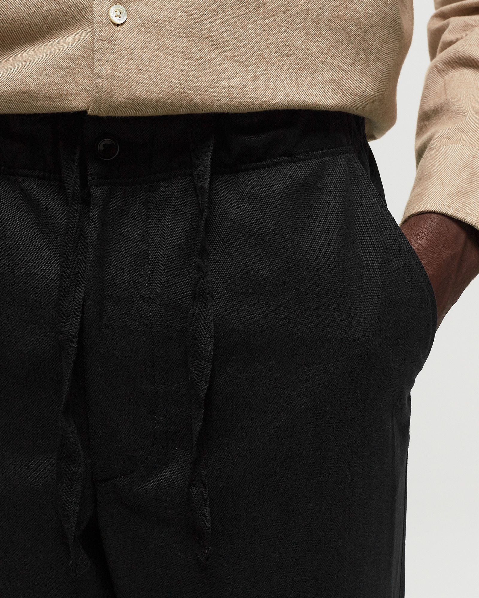 Ezra Relaxed Cotton Wool Twill Trouser