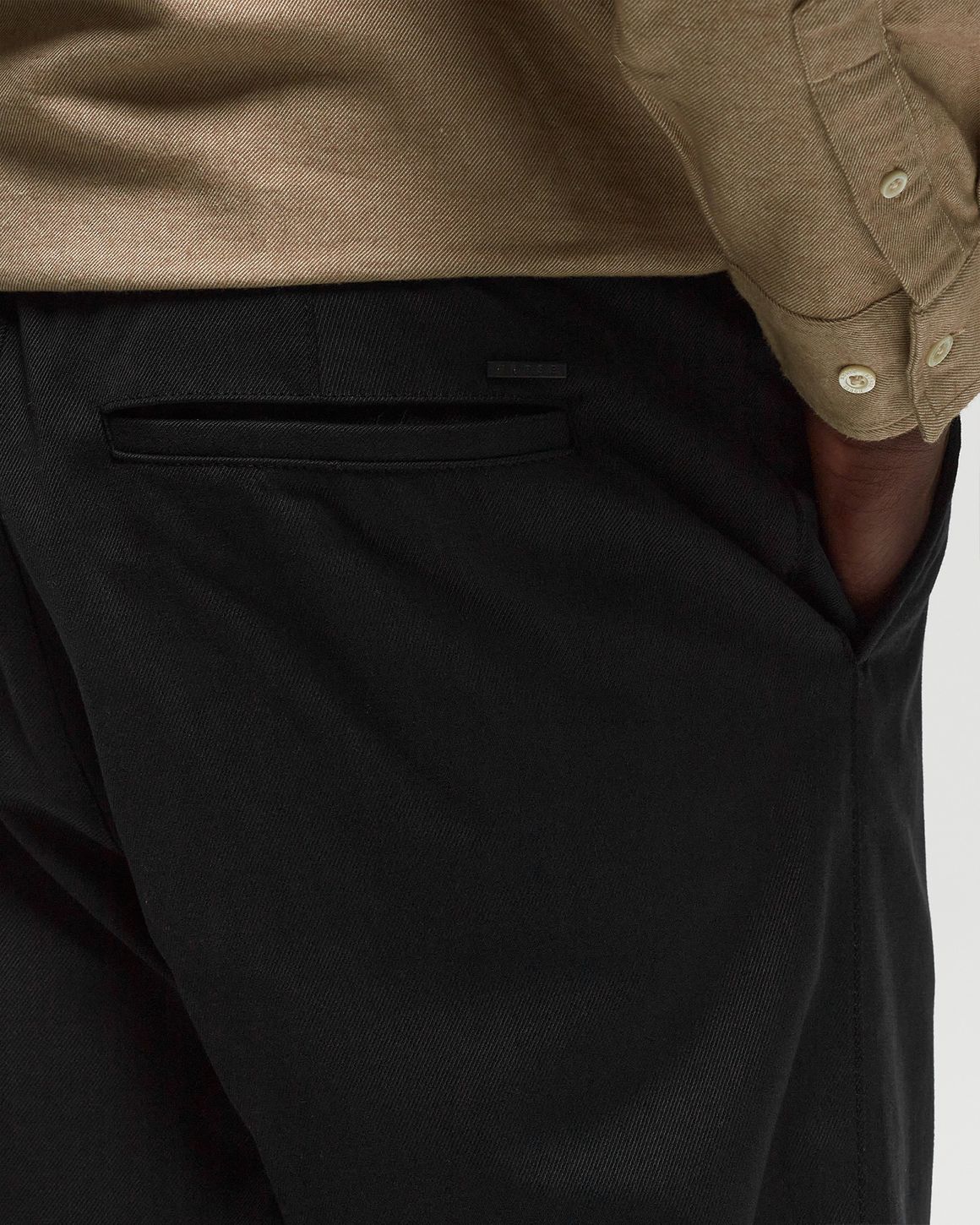 Norse Projects Ezra Relaxed Cotton Wool Twill Trouser Black