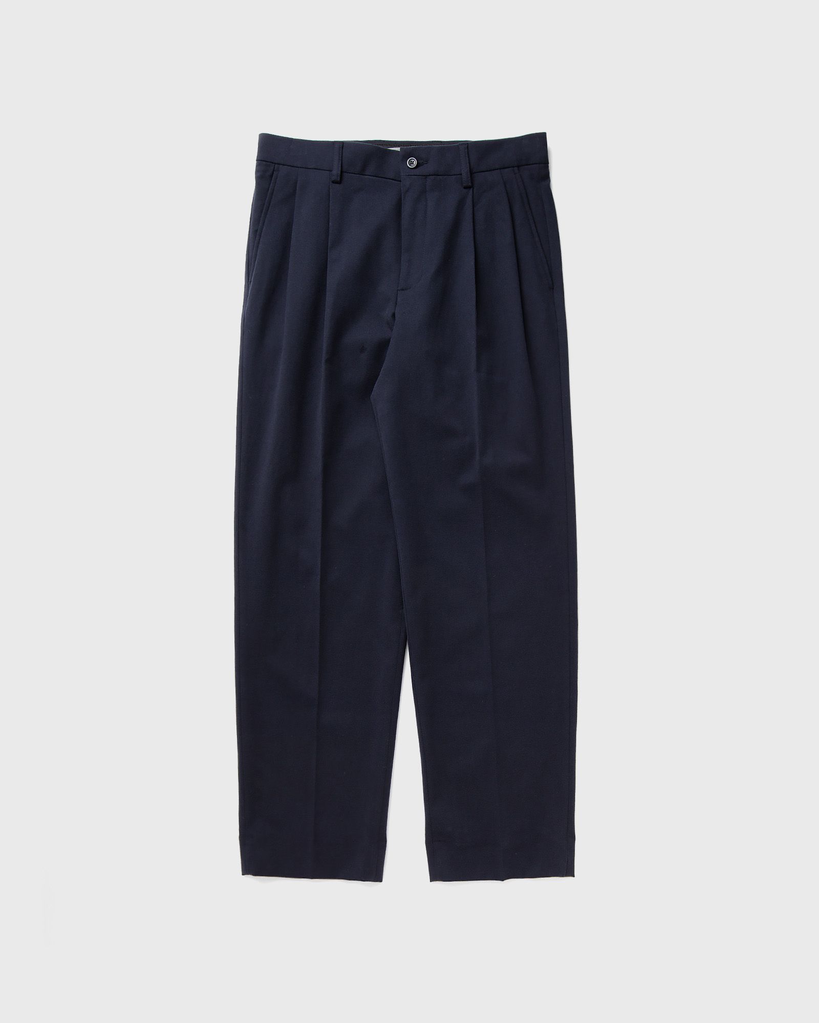 Benn Relaxed Cotton Wool Twill Pleated Trouser