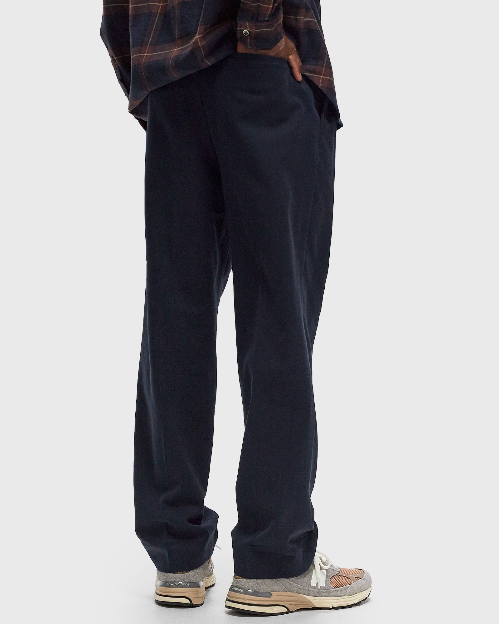 Benn Relaxed Cotton Wool Twill Pleated Trouser