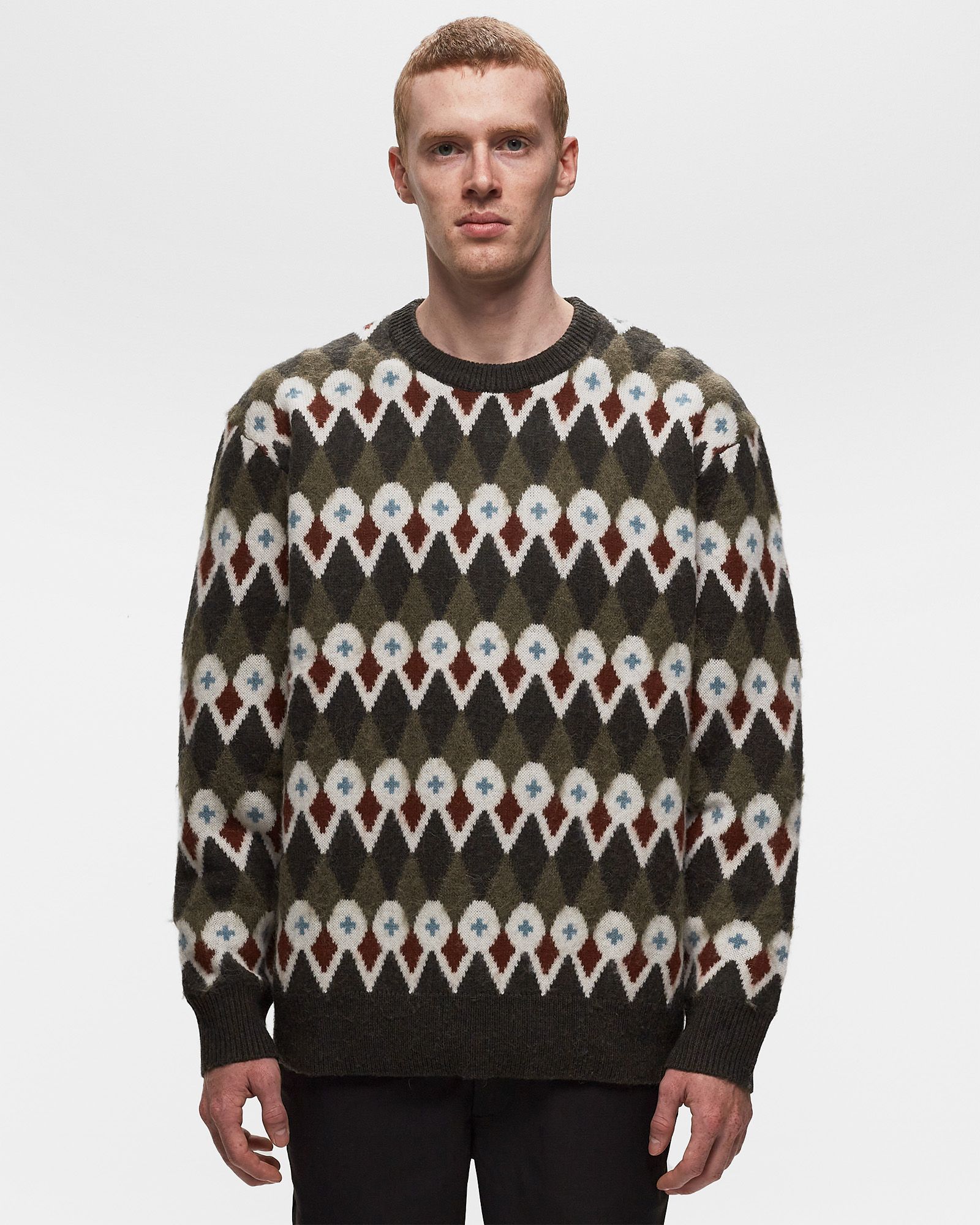 Rune Loose Merino Fair Isle Jacquard Sweater