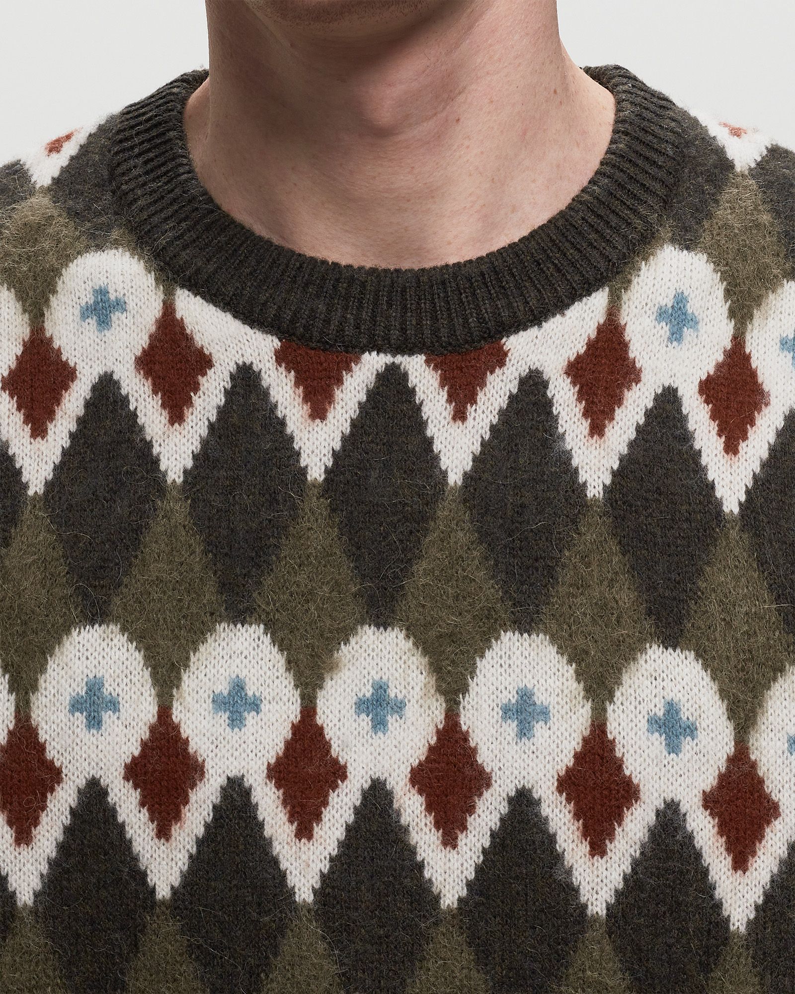 Rune Loose Merino Fair Isle Jacquard Sweater