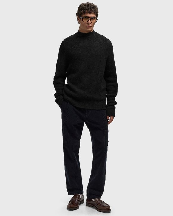 Thumbnail - Rasmus Mock Neck Relaxed Brushed Sweater