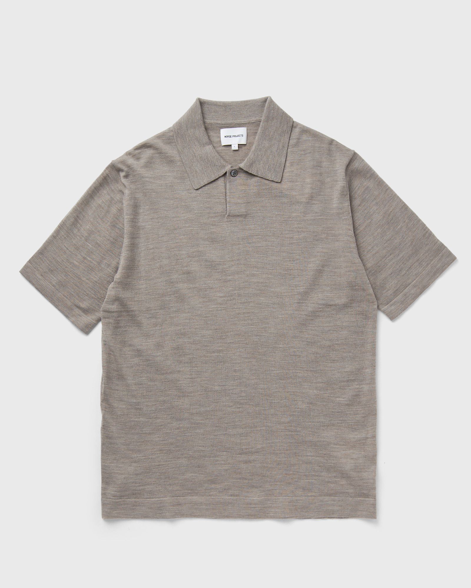 Norse Projects - jon tech merino ss polo men polos grey in größe:l