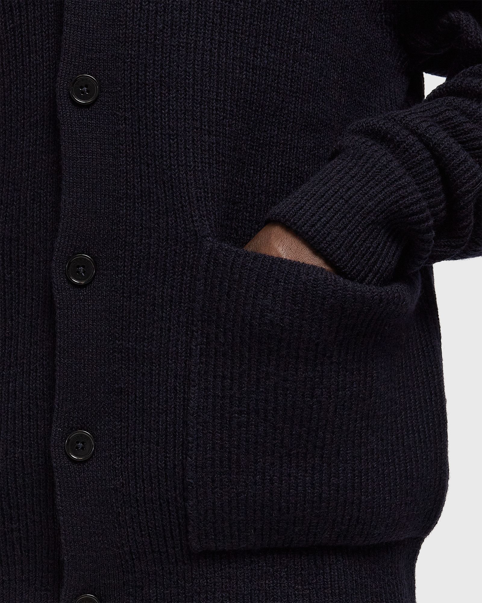 Loki Wool Cotton Rib Cardigan