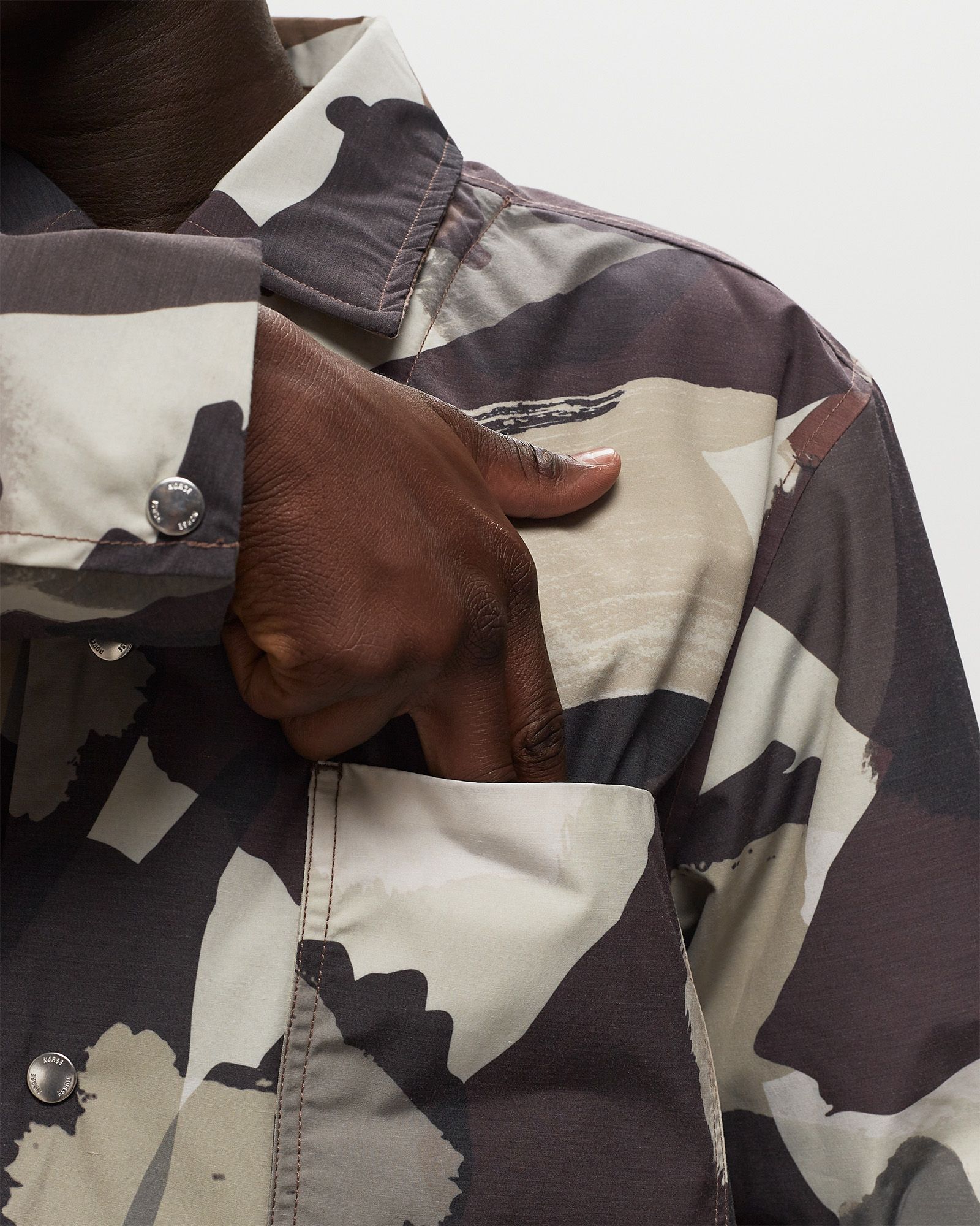 Pelle Camo Nylon Insulated Jacket