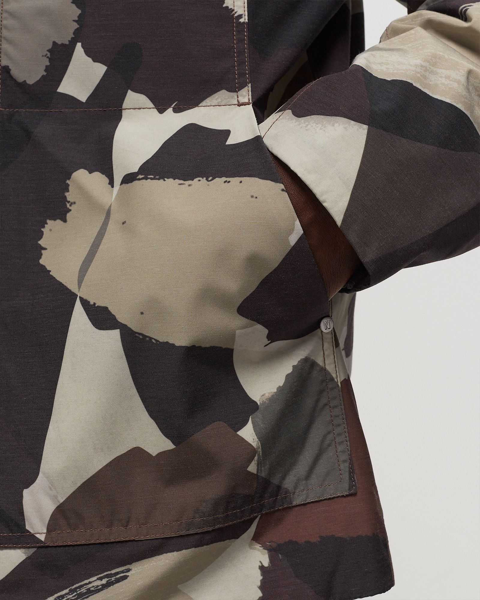 Pelle Camo Nylon Insulated Jacket