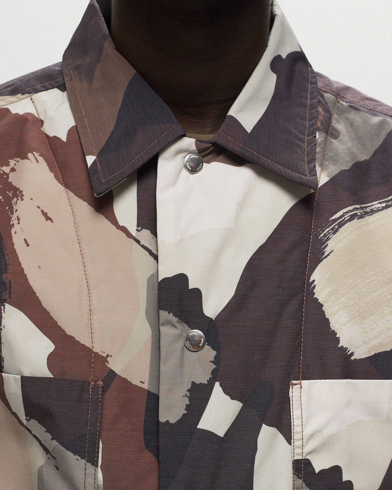 Pelle Camo Nylon Insulated Jacket