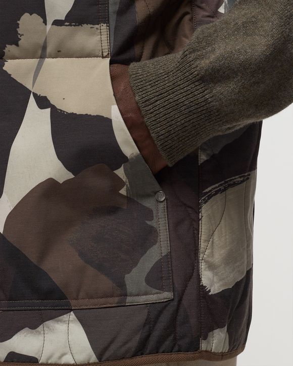 Peter Camo Nylon Insulated Vest