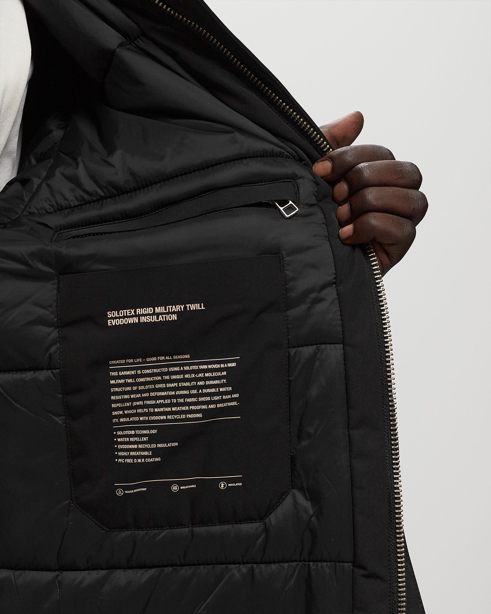 Ryan Military Nylon Insulated Bomber Jacket