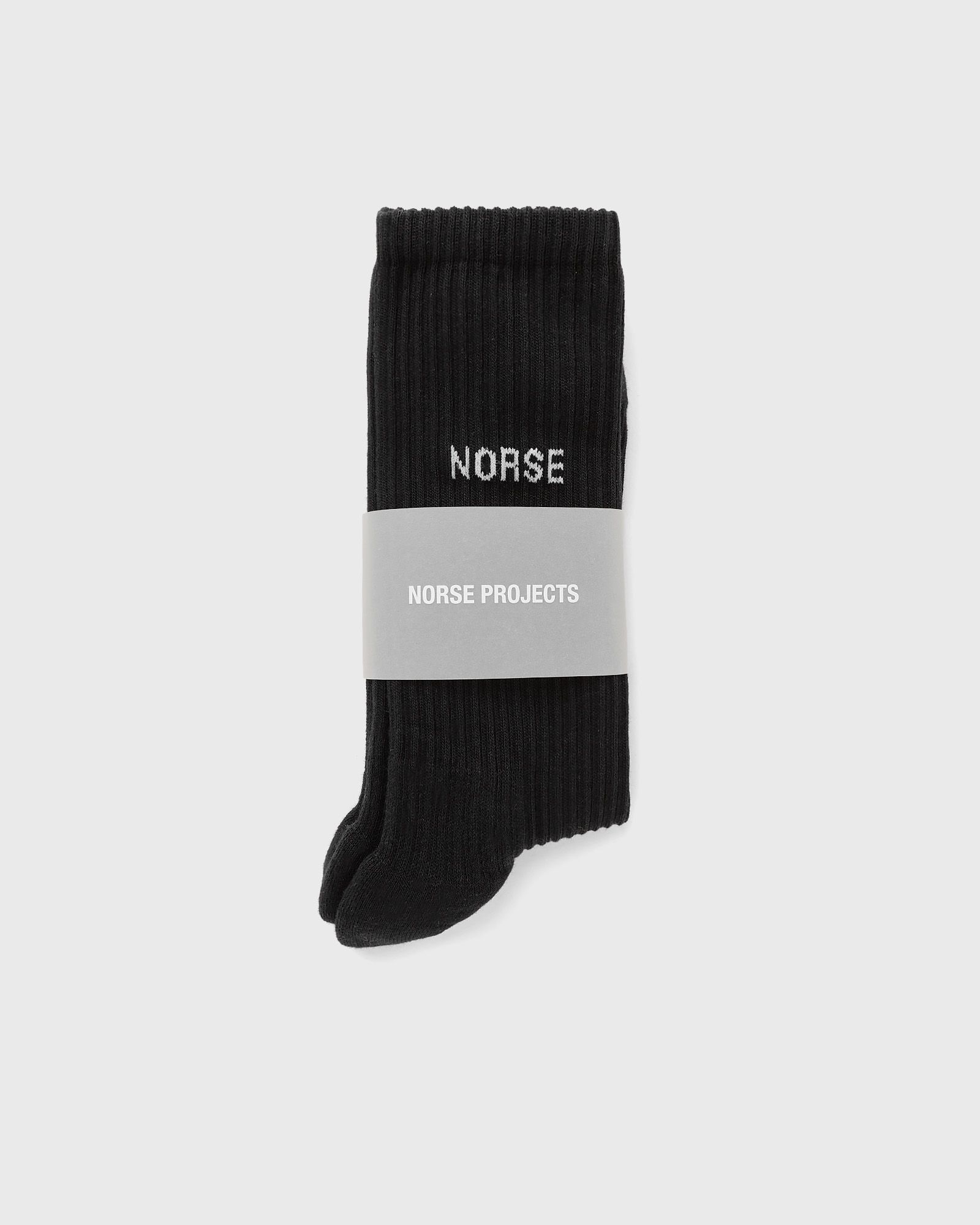 Norse Projects - bjarki logo men socks black in größe:one size