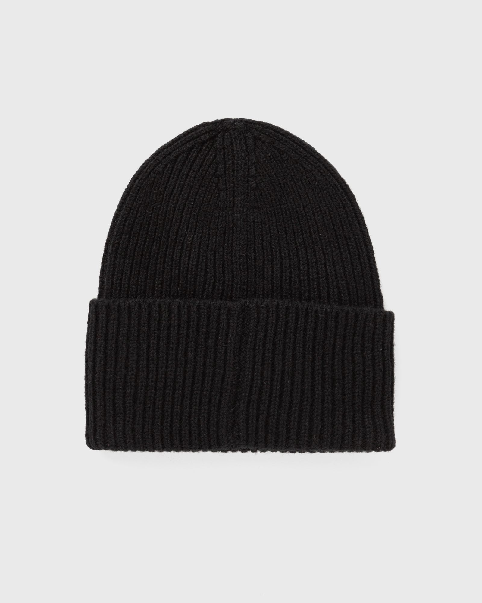 Merino Lambswool Rib N Logo Beanie