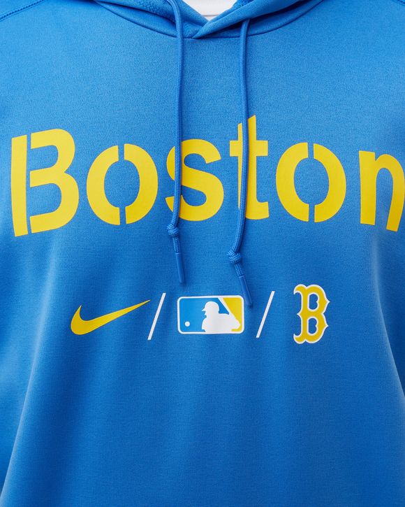 red sox blue and yellow sweatshirt