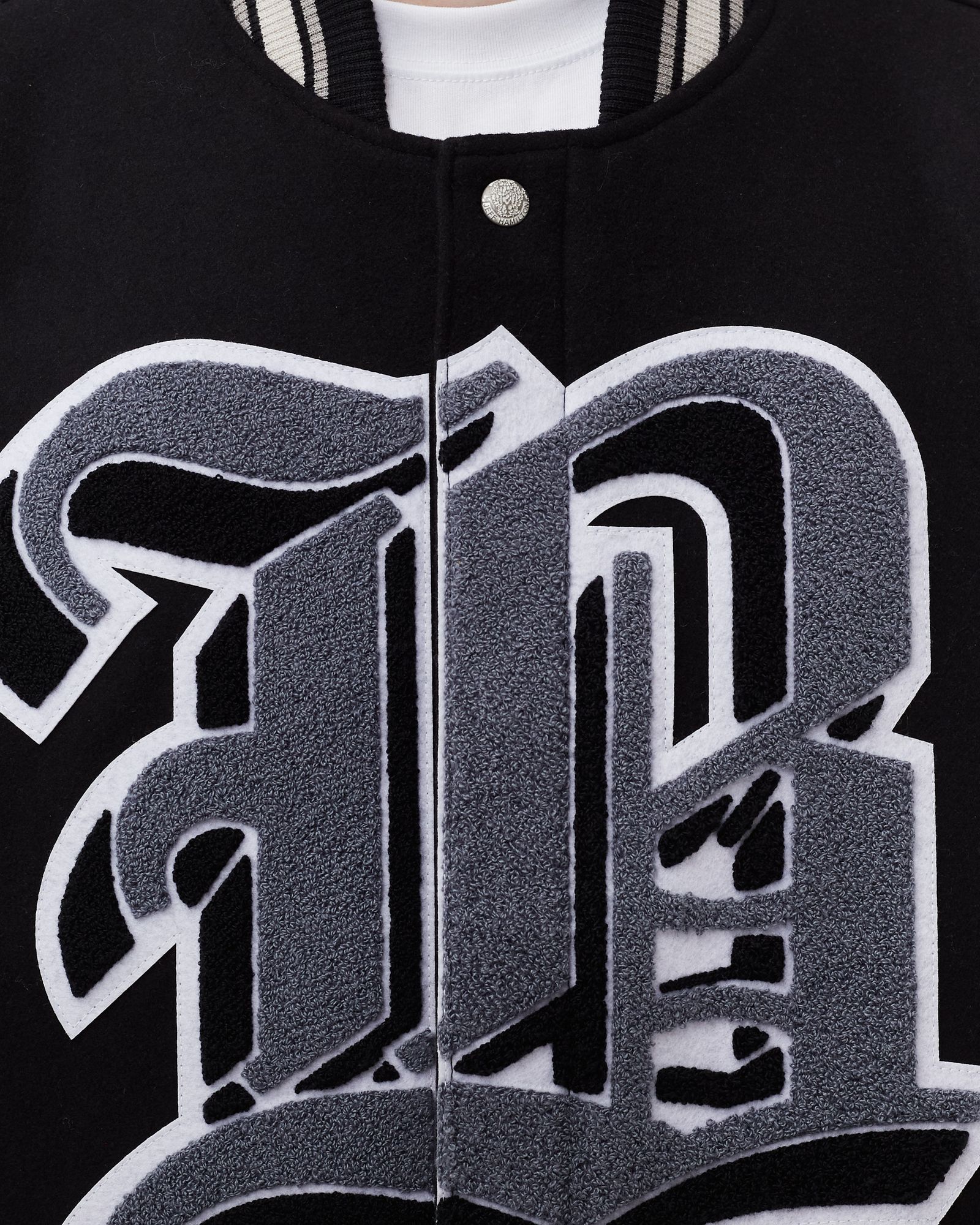 BROOKLYN NETS WOOL AND LEATHER JACKET