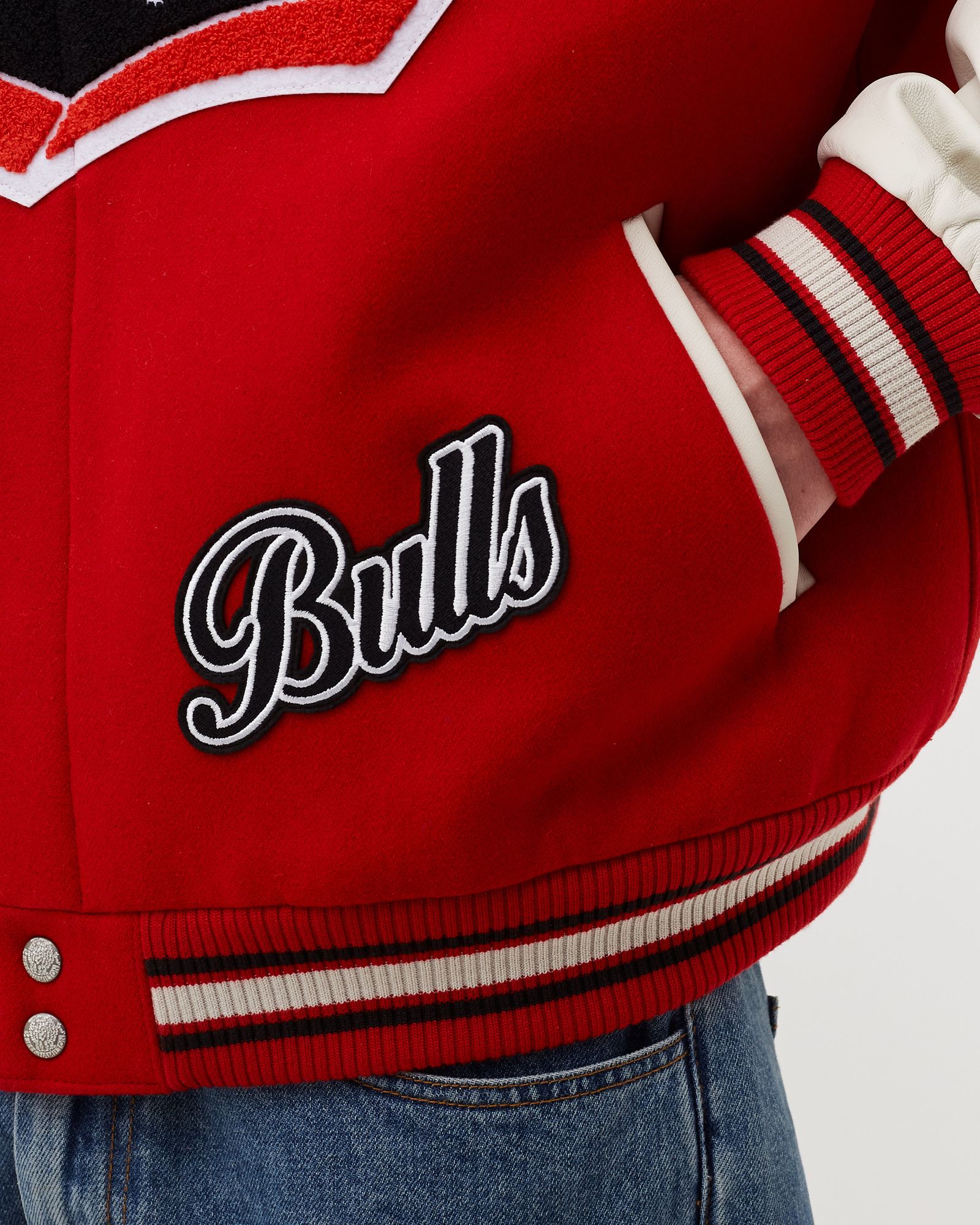 BULLS WOOL AND LEATHER JACKET