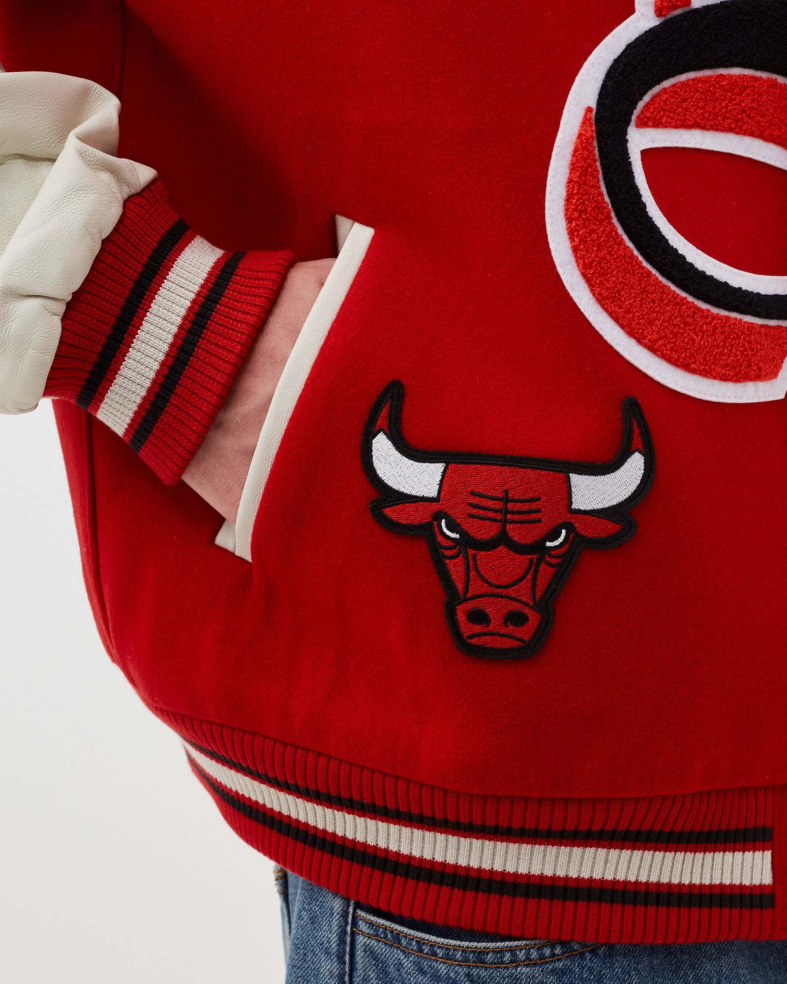 BULLS WOOL AND LEATHER JACKET