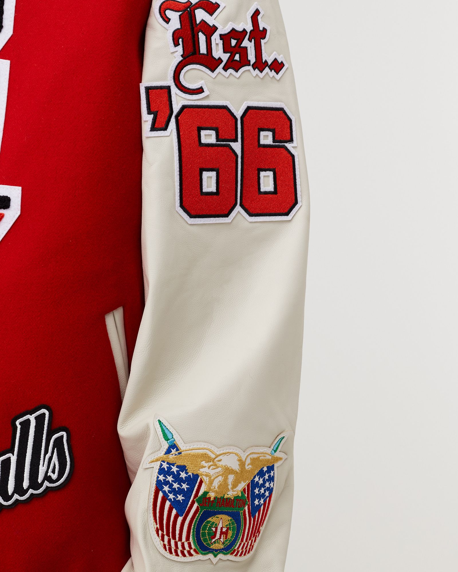 BULLS WOOL AND LEATHER JACKET