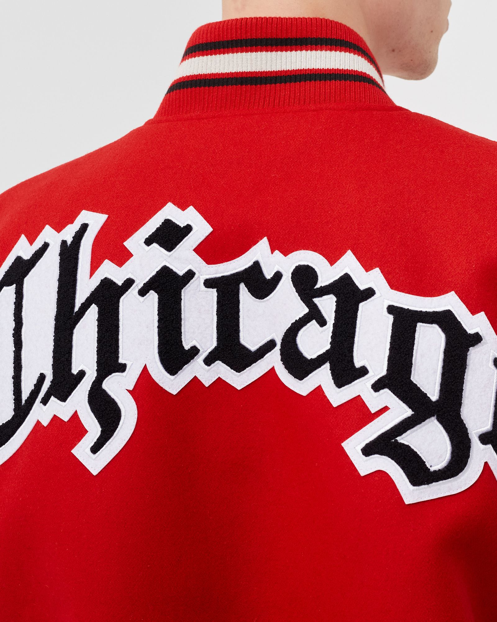 BULLS WOOL AND LEATHER JACKET