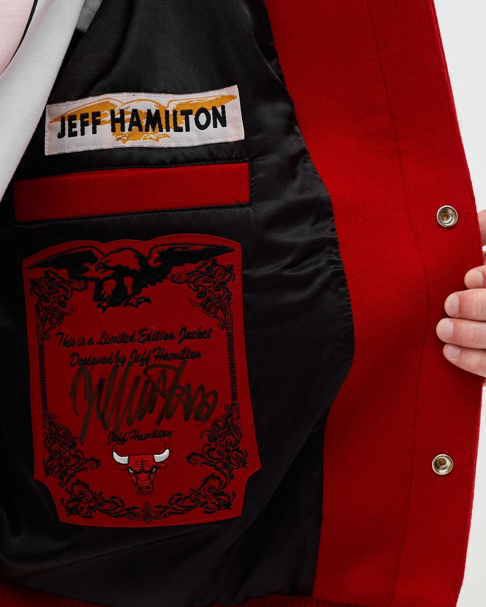 BULLS WOOL AND LEATHER JACKET