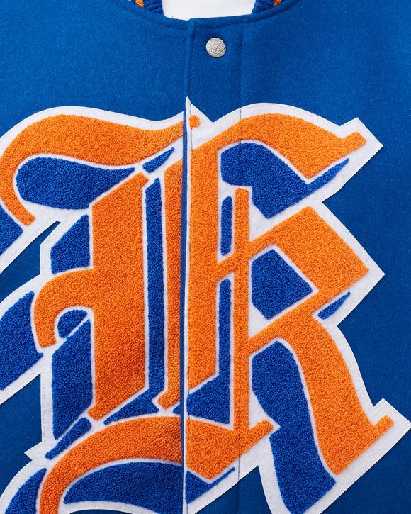 KNICKS WOOL AND LEATHER JACKET