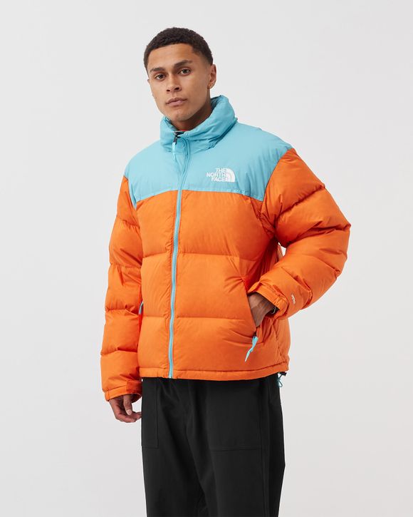 1996 retro nuptse cheap jacket orange