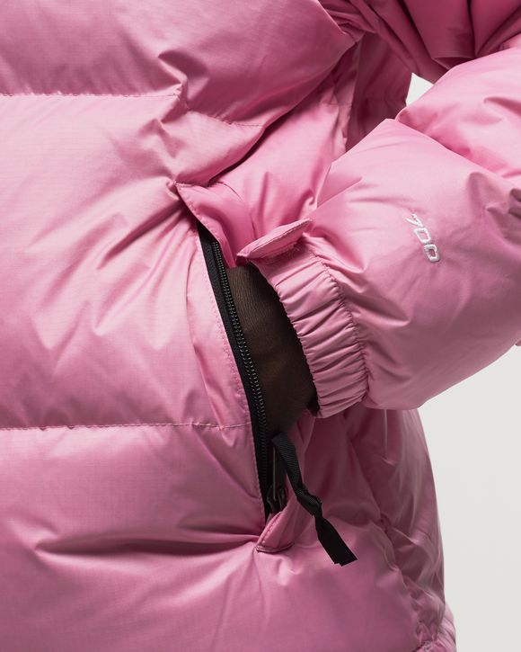 Light pink north face best sale puffer jacket