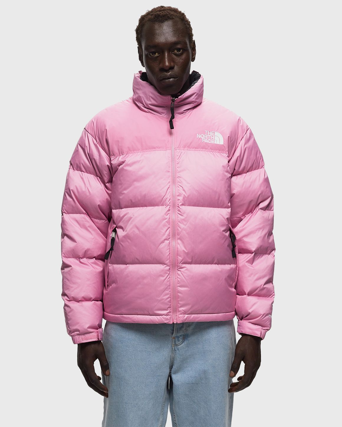 Pink north face jumper sale