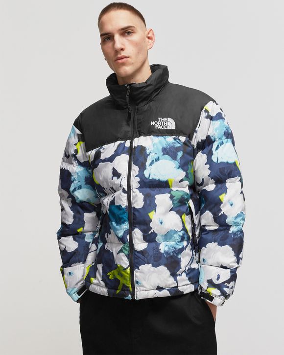 The North Face  Retro Nuptse Jacket Multi   SMTNVYABSTRACT FLORAL PRINT