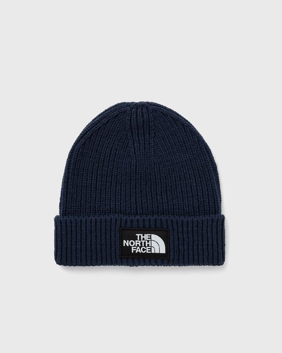 Overtuiging Uitgaan onhandig The North Face Logo Box Cuffed Beanie Blue | BSTN Store