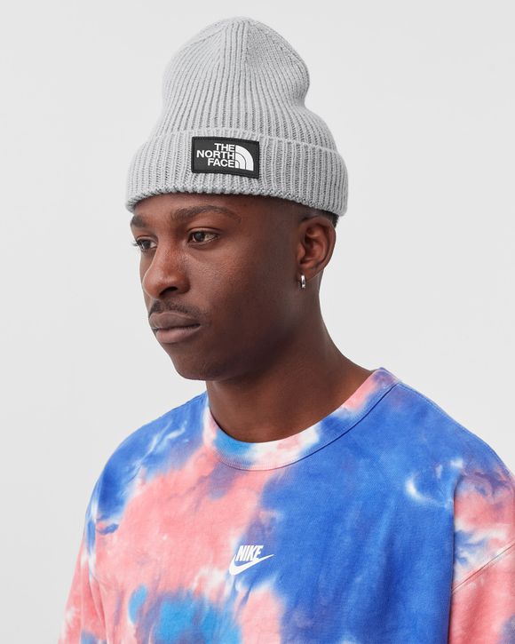 North face hot sale logo box beanie