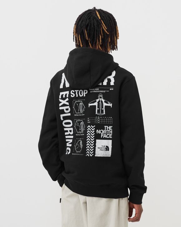 The North Face GALAHM GRAPHIC HOODIE Black TNF BLACK