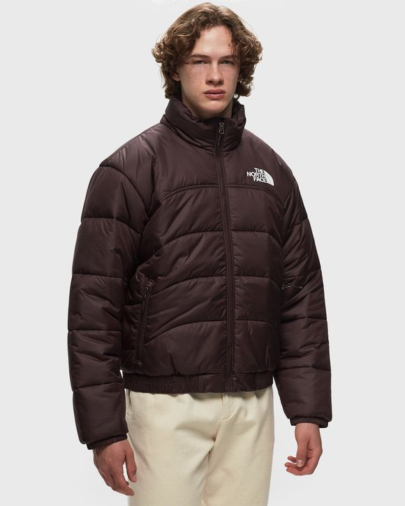 Brown The North Face Logo Padded Jacket