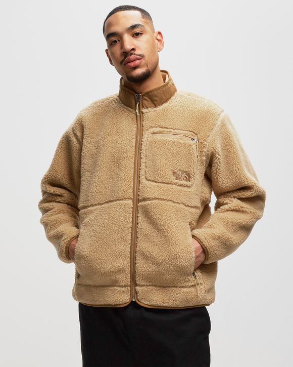 The North Face Extreme Pile full zip jacket in tan