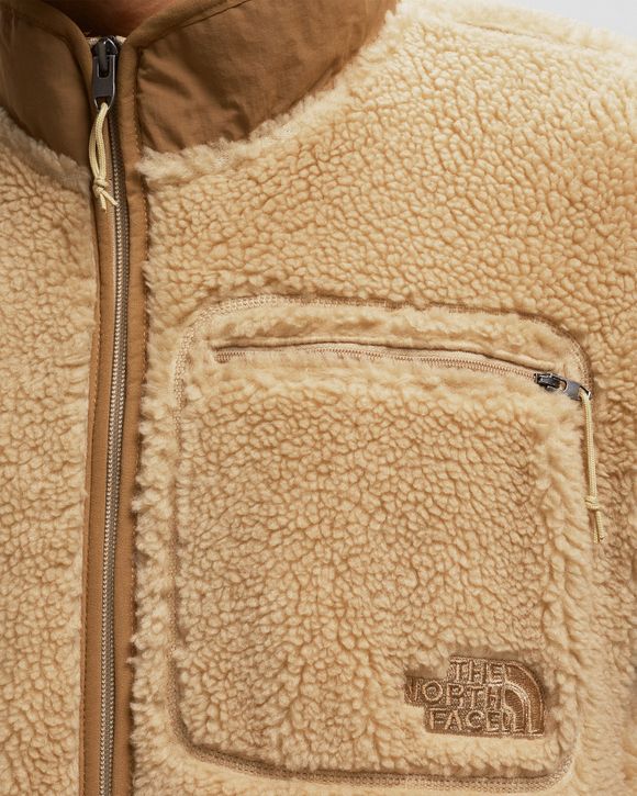 The North Face Extreme Pile full zip jacket in tan