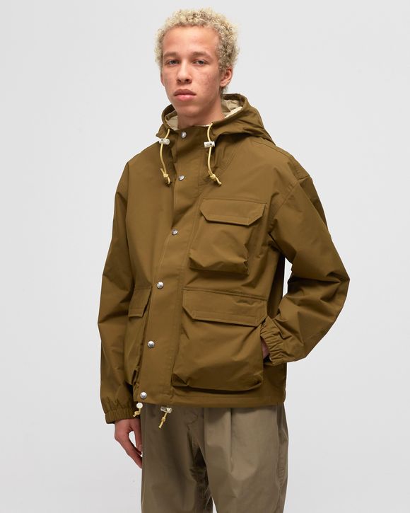 Brown north face store rain jacket