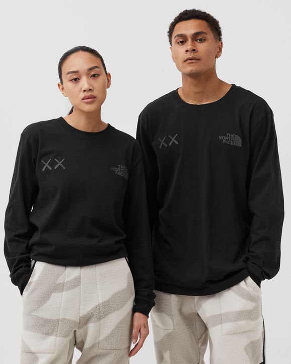 kaws the north face long sleeve t