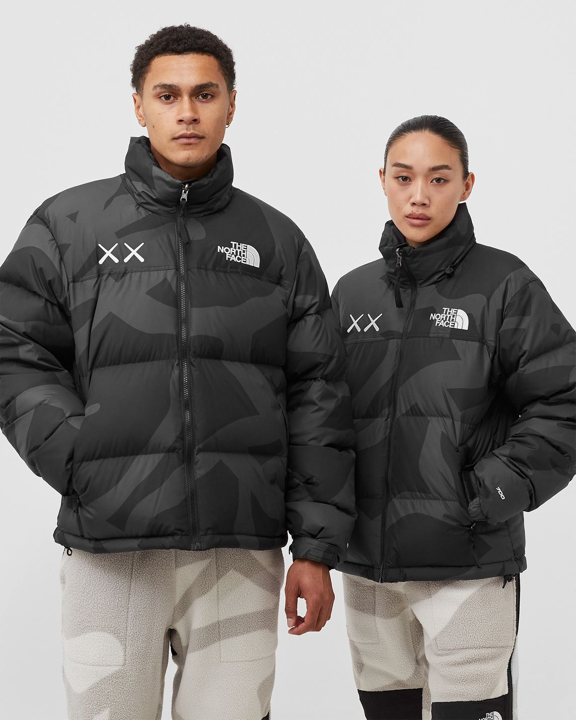 The North Face TNF X KAWS 'PROJECT X' RETRO 1996 NUPTSE JACKET Black | BSTN  Store