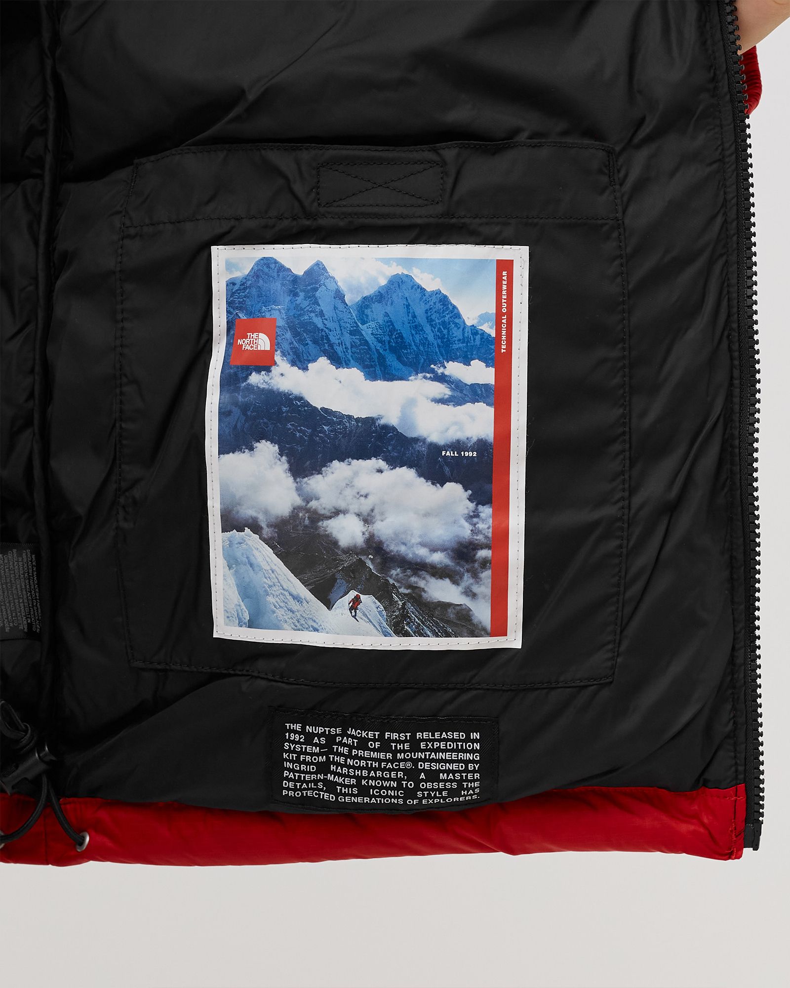 The North Face 92 RETRO ANNIVERSARY NUPTSE JACKET Red | BSTN
